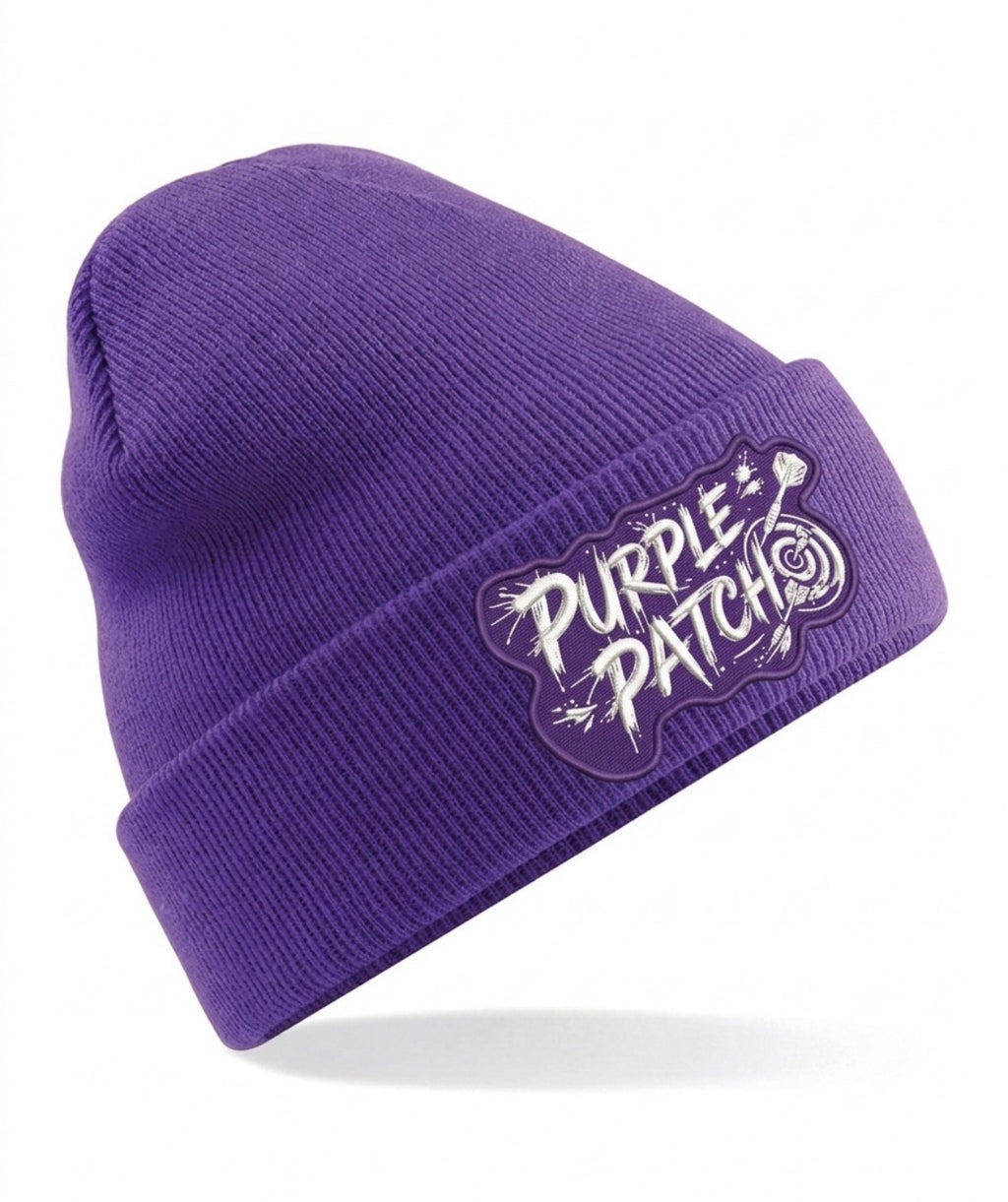 Purple Patch™ Darts Beanie | Darts Hats | Unisex Darts Accessories