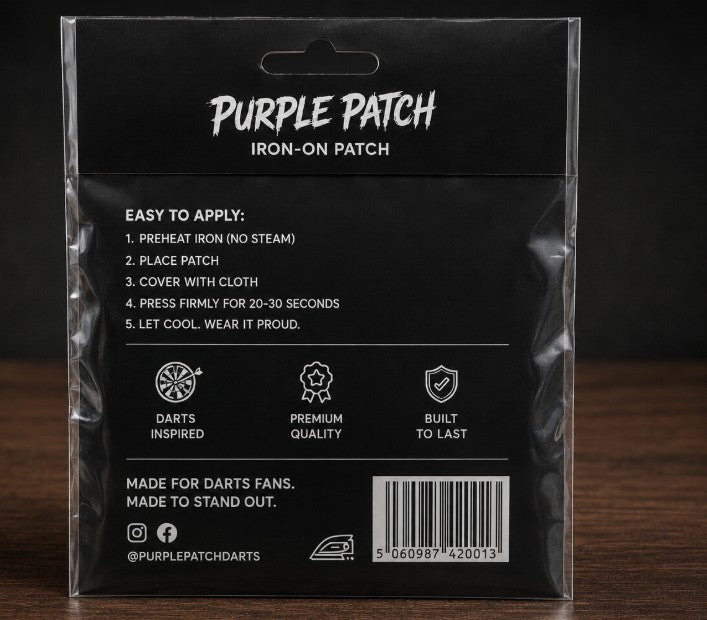 The Original Purple Patch™ Iron-On Embroidered Patch
